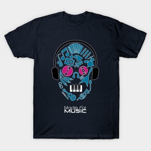 Made For Music | Head Made From Instruments T-Shirt